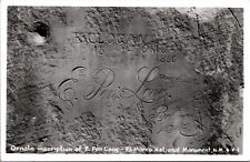 RPPC Ornate Inscription of E. Pen Long El Morro National Monument, New Mexico picture