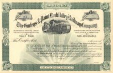 Gurleys and Paint Rock Valley Railway - 1890's Unissued Railroad Stock Certifica picture
