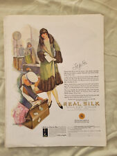 1925 VTG Orig Magazine Ad REAL SILK HOSIERY Mills Nylons Fit For Her WHC picture