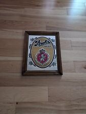 Vintage Stroh's Beer 10x14 Beer Bar Mirror Sign Rare picture