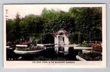 Brentwood Bay BC-British Columbia Canada RPPC Butchart Gardens Vintage Postcard picture
