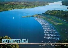 Postcard Aerial View Lake Nockamixon Marina, Pennsylvania picture