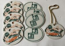 10 Howard Johnson's Restaurant Hotel Keychains Tags 60's 70's vintage picture