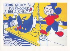 Look Mickey Postcard Roy Lichtenstein Mickey Mouse Donald Duck Walt Disney picture