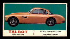 1961 Topps Sports Cars #39 Talbot Lago America   VGEX X3103942 picture