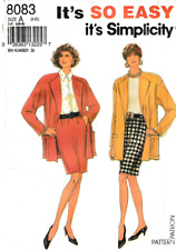 Simplicity Pattern 8083, Misses Jacket (blazer) & Skirt, Size 8-20, FF picture