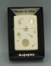 Zippo Custom Lighter - Swiss Cheese Double Sided Design - Cream Matte (215) Rare picture