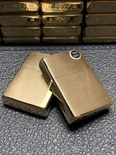 Zippo Brushed Brass Zippo Lighter case Only NO/BOX picture