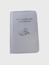Pocket Bible 5”x3 New Testament Psalms Small Mini Book Pink Loin Lamb Red Letter picture