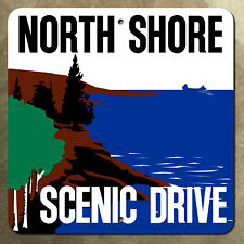 Minnesota North Shore Scenic Drive Duluth state highway 61 marker road sign 12