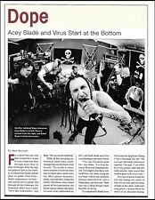 Dope band Acey Slade, Virus & Edsel Dope 2002 pin-up photo / article picture
