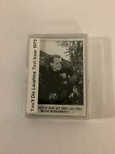 Vintage 1973 You'll Die Laughing Test Issue Collectible Card Set Complete 18/18 picture