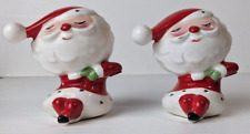 RARE Holt Howard  MAGNETIC 2 Pepper Shakers Christmas Santa NO Bag Sack picture