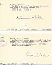 Norman MAILER, Gore VIDAL / Pair of Documents Signed picture