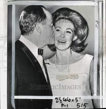 1964 Press Photo Candidate Hubert Humphrey & Joan Kennedy at an event in MA picture