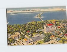 Postcard Aerial View Looking Toward The Bay Clearwater Florida USA picture