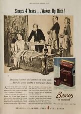 1937 Briggs pipe mixture tobacco Vintage Ad sleeps 4 years wakes up rich picture