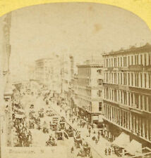 Broadway Street Scene New York City NY  Stereoview c1880 picture
