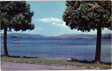 Lake Bomoseen Green Mountains Vermont Unused Postcard Vintage picture