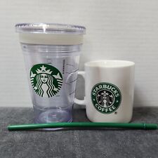 Starbucks 2011 Acrylic Double Walled Grande Tumbler AND Classic Ceramic Mug picture