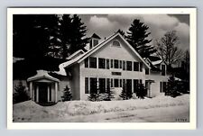 Lake Placid NY-New York, Pine Lodge, Advertising, Antique Vintage Postcard picture