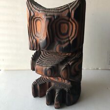 VTG Witco Owl Wood 8 3/4 inches tall x 4 3/4 inches wide picture