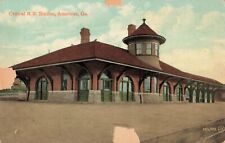 Central Railroad Station, Americus, Georgia GA - c1910 Vintage Postcard picture
