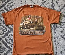 Harley Davidson Orange Boswell's Music City Nashville  T Shirt Medium picture