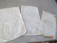 Lot of 3 Different Vintage Cotton Granulated Sugar Bags picture