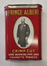 Vintage PRINCE ALBERT Pipe and Cigarette TOBACCO TIN CRIMP CUT Pre 1961 picture