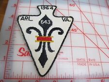 1964 ARL. VA. 643 collectible patch (o35) picture