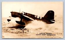 K2/ Aviation RPPC Postcard c1940s Curtiss Seagull Plane Airplane Navy 288 picture