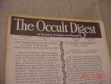 The Occult Digest volume 2 #2 CHICAGO 1972 picture