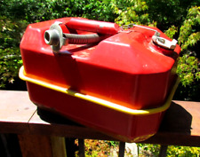 VINTAGE BLITZ 2 1/2 GALLON RED GAS CAN AND SPOUT picture