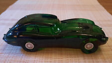 Vintage AVON Jaguar Green Glass Car Decanter--Full 5 oz. Deep Woods After Shave picture