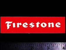 FIRESTONE - Original Vintage 1970's 80's Racing Decal/Sticker - 4 inch size picture