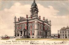 C. 1906 Wabash County Court House Indiana Ind. VTG Postcard Undivided Back  picture