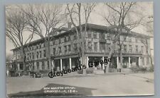 RPPC New Monroe Hotel GRINNELL IA Iowa Vintage Real Photo Postcard picture