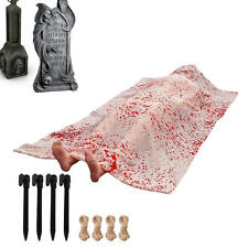  Halloween Dead Body Covered with Bloody Cloth, Halloween Dead Victim Props picture