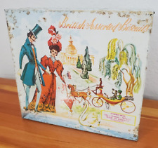 Vintage British Assorted Biscuit's Tin Made in England Edwardian picture