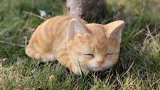 Hi- Line Gift 87699-A Kitten Sleeping Orange Tabby Cat Statue picture