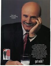 2004 Got Milk? Dr. Phil Get Real About Losing Weight Dairy Retro Print Ad/Poster picture