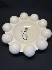 Vintage Holland Mold Golf Ball Themed Ashtray Trinket Holder Display Piece picture