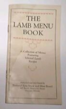 1930s THE LAMB MENU BOOK Booklet Little 23 Page Recipes By National Live Stock picture