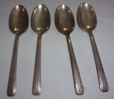H.H Wallace XXXX PERSONALITY Large Spoon Set Unpolished Four Replacements 7.5