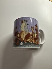 Vintage Disney Lady and the Tramp Coffee Mug All Characters Purple Japan picture