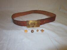 Vintage OA (Order of the Arrow) Brass Belt Buckle W/ 30