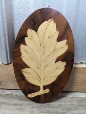 Wall Art Oval Inlay Wood Marquetry Made in Italy La Botteguccia 9