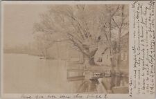 Boat Waterfront Houses Vincentown New Jersey 1906 RPPC Photo Postcard picture