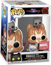 Pop Marvel Collector Corps Exclusive The Marvels Goose with Flerki Marvel #1266 picture